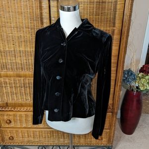 Ralph Lauren Black Velvet Jacket SIZE 8P